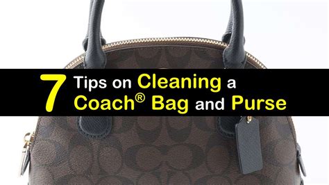 coach purse leather cleaner|how to clean coach canvas.